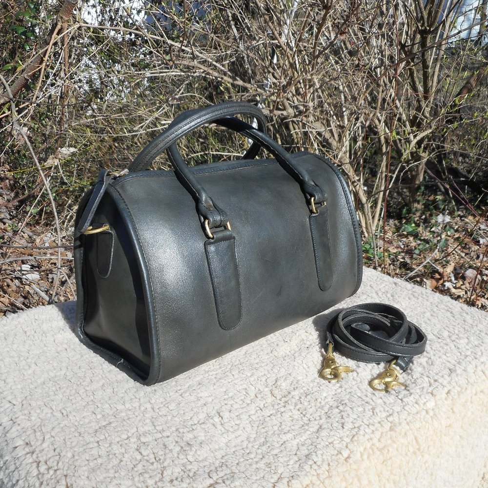 Vintage Coach Forest Green Madison Satchel Large NYC 9765